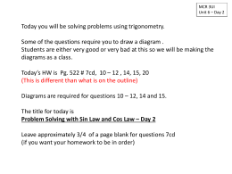 Wed Dec 5 - Sin Law and Cos Law Problem Solving