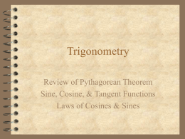 Trigonometry - physicsphenomena