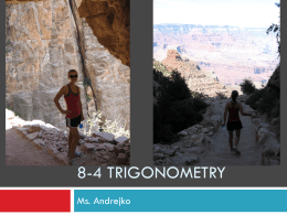 8-4 Trigonometry
