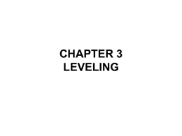 CHAPTER 4 LEVELING