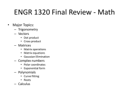 ENGR 1320 Final Review