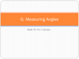 G. Measuring Angles