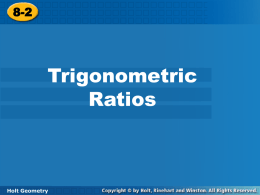 trigonometric ratio
