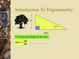 Trigonometry Introduction