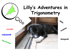 Lilly`s Adventures in Trigonometry