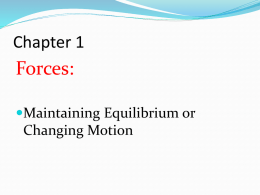 Chapter 1 Forces