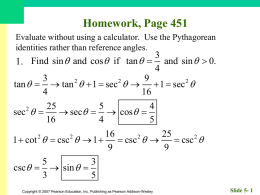 Slide 5- 1 Homework, Page 451