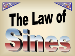 Sine Law