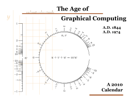 A 2010 Calendar of Graphical Computers