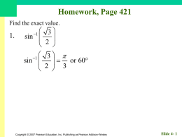 Slide 4- 7 Homework, Page 421