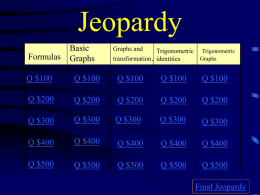 Jeopardy - Edu214Home