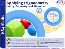 Applying trigonometry