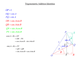 Trigonometric Addition Identities
