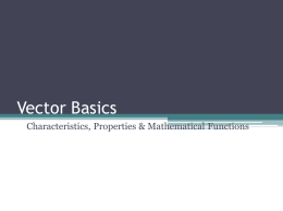 Vector Basics PPT