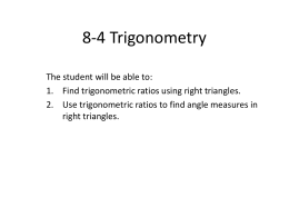 8-4 Trigonometry