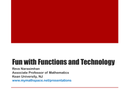 Fun with Functions and Technology