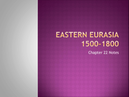 Eastern Europe 1500-1800