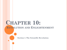 Chapter 10: Revolution and Enlightenment