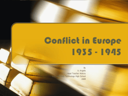 Conflict in Europe