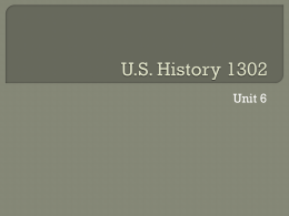 U.S. History 1302