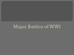 WWI Battles US Enters the War