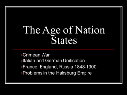 The Age of Nation States