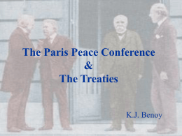 The Paris Peace Conference