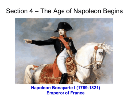 Chapter 19 - The French Revolution and Napoleon