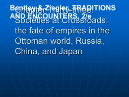 Chapter Thirty-three: Societies at Crossroads: the fate of