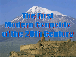 The Armenian Genocide 1915-1923
