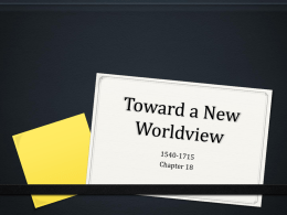 Toward a New Worldview - Edmonds School District / Overview