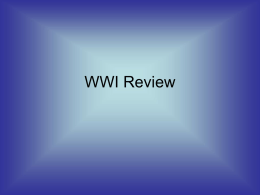 WWI Review