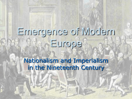 Emergence of Modern Europe
