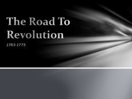 The Road To Revolution