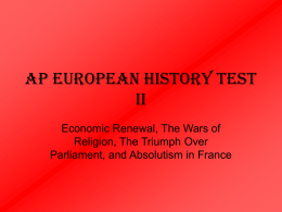 AP European history Test II
