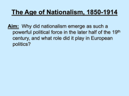 Chapter 25: The Age of Nationalism, 1850-1914