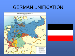 GERMAN UNIFICATION - Mentor Public Schools
