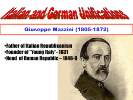 Italian and German Unifications