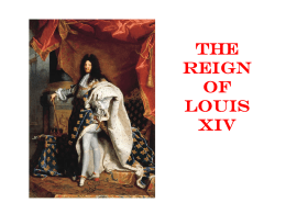 The Reign of Louis XIVx