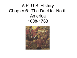 The Duel for North America 1608-1763