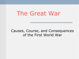 The Great War and the Russian Revolution