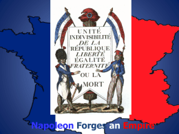 Napoleon Forges an Empire Edmund Burke`s Prediction