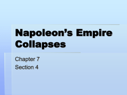 napoleon`s empire collapses
