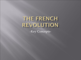 The French Revolution - Jenks Public Schools