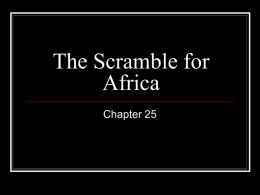 The Scramble for Africa - Wappingers Central School District
