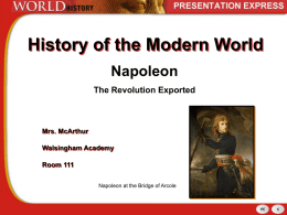 Napoleon-The Revolution Exported-Wk6 st ed