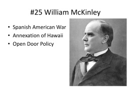 25 William Mckinley