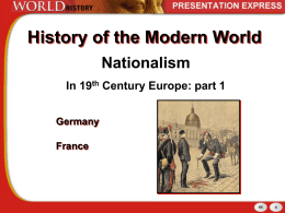 Nationalism in the 19th Century -Pt1