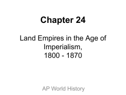 Land Empires in the Age of Imperialism