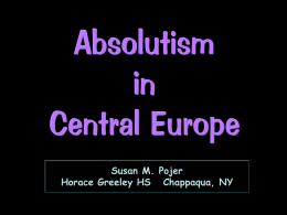 Absolutism-Central Europe